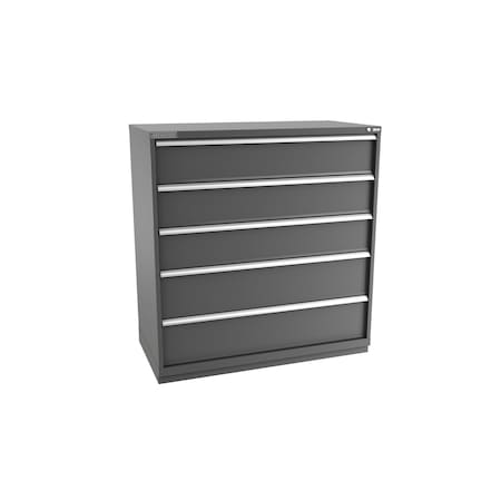 Champion Tool Storage Modular Drawer Cabinet, 5 Drawer, Dark Gray, Steel, 56-1/2 in W x 28-1/2 in D x 59-1/2 in H D27000501ILCFTB-DG